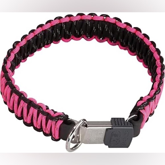 hermsprenger Other - Hermsprenger pink paracord dog collar with lock